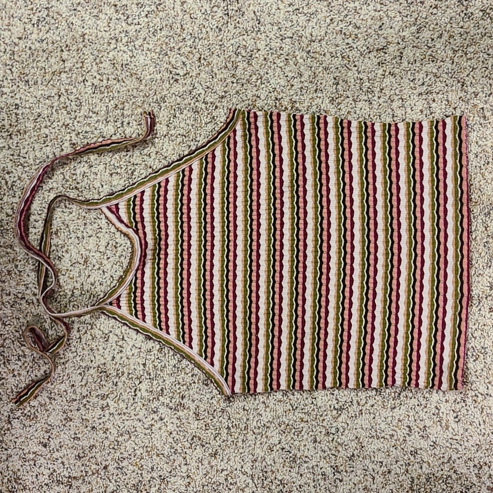 American Eagle tie-neck Halter Tank Top